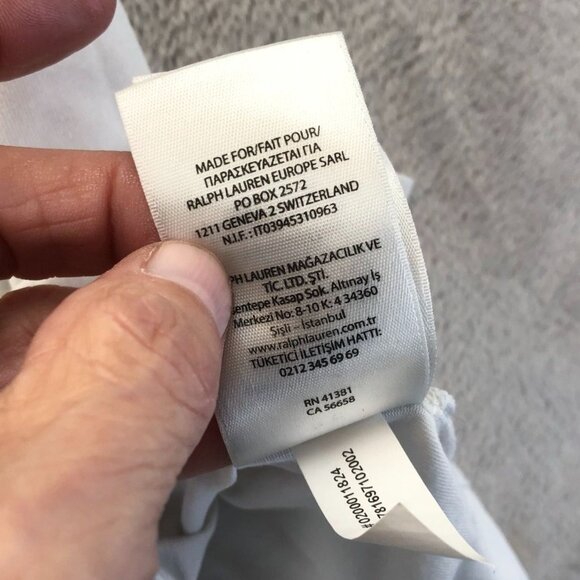 Polo Ralph Lauren Mens Polo Shirt Medium White Classic Golf Travel Short Sleeve - Picture 14 of 16
